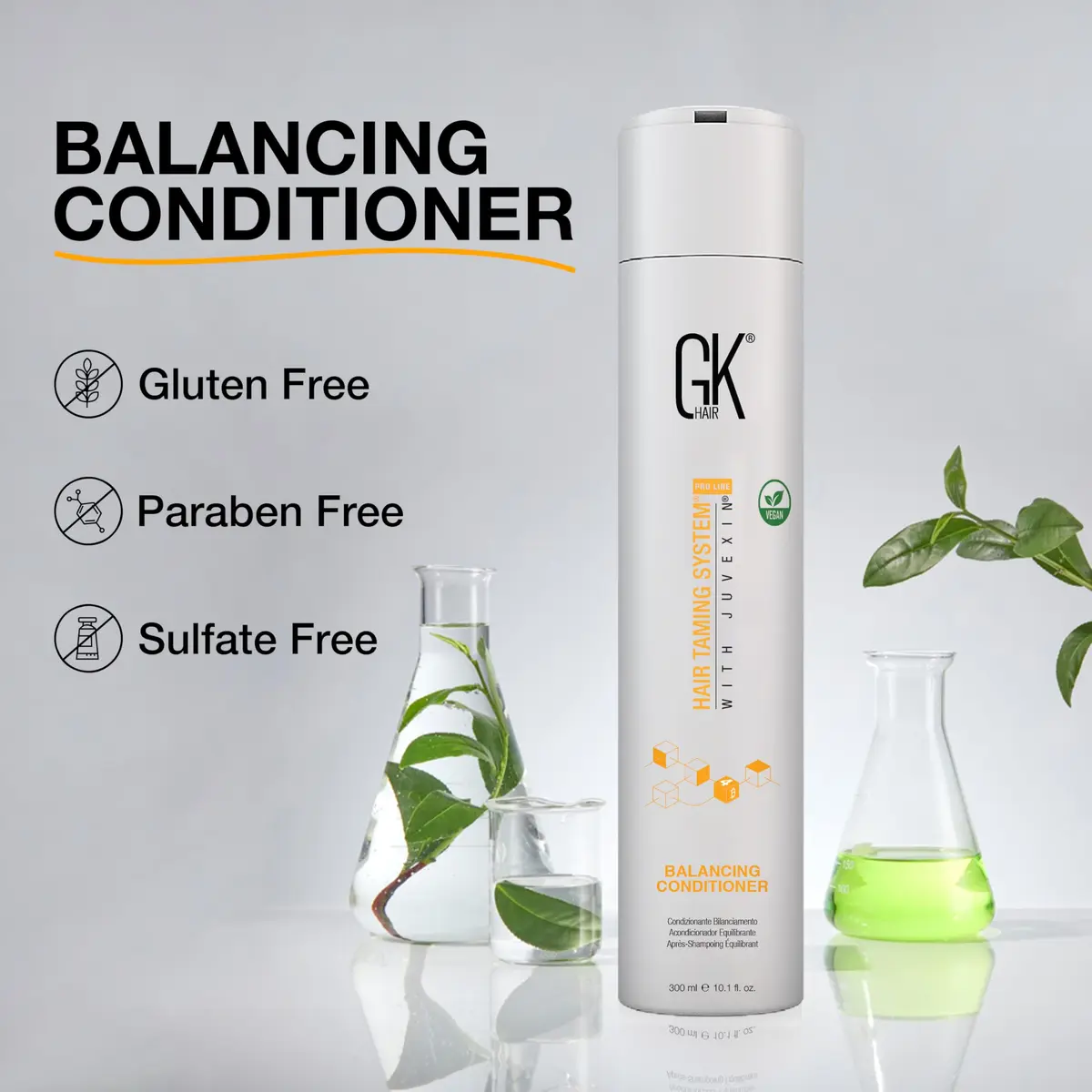 GK HAIR Global Keratin Balancing Conditioner 300ml | Nourishes & Balances Oily Hair - view 8