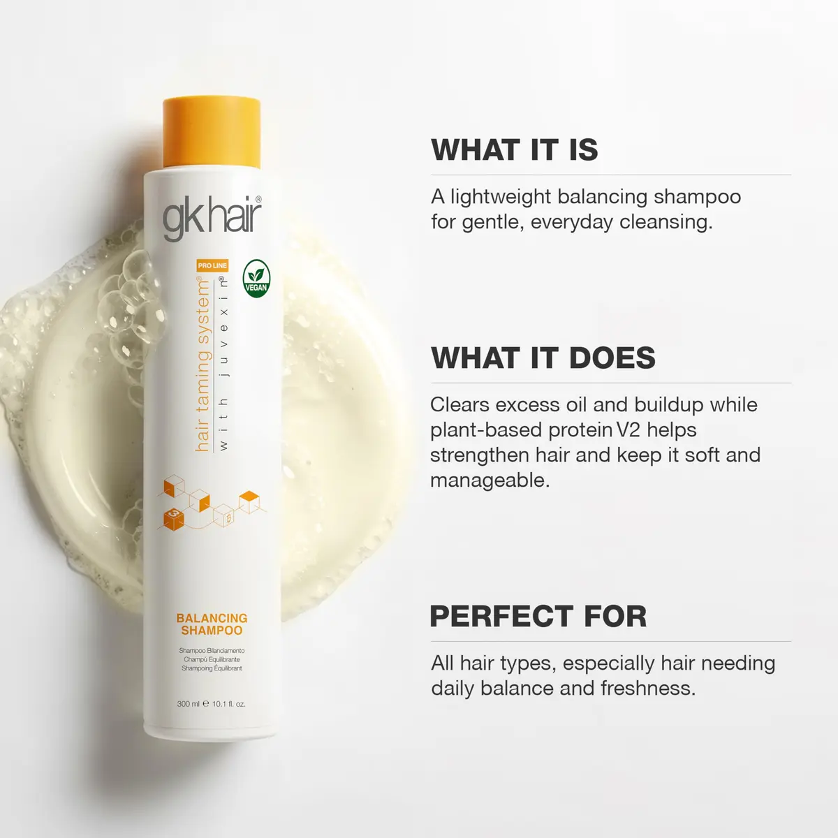 GK HAIR Balancing Shampoo 10.1 Fl Oz | Sulfate-Free for Oily, Dry & Flaky Scalp - view 4