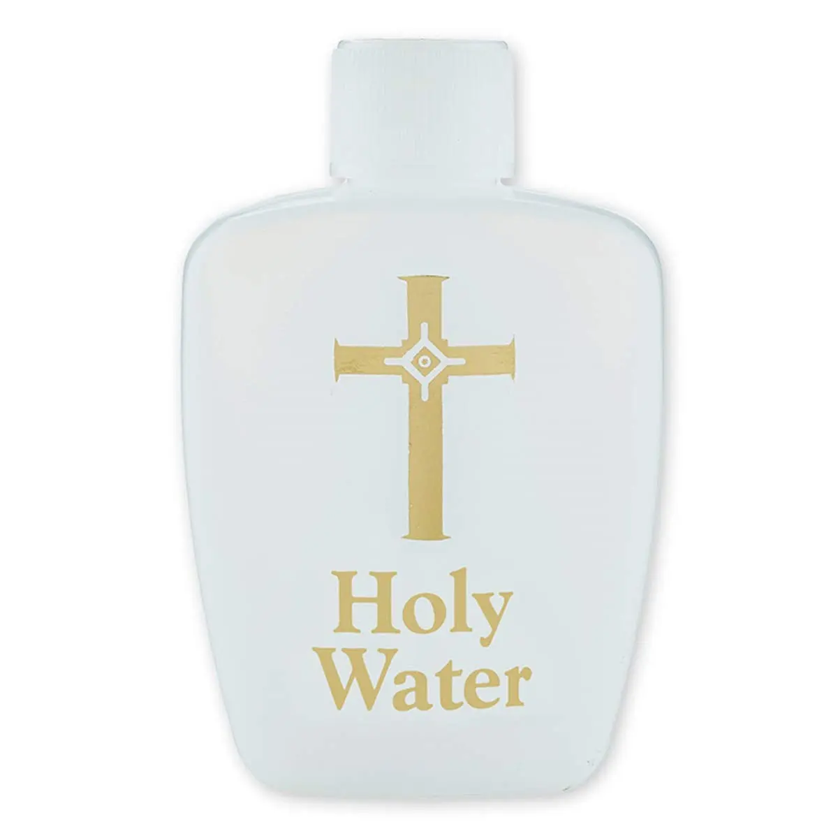 Religious Gifts Holy Water Bottle with Screw Top Lid 60 ml | Reusable Metal Religious Decor - main product image