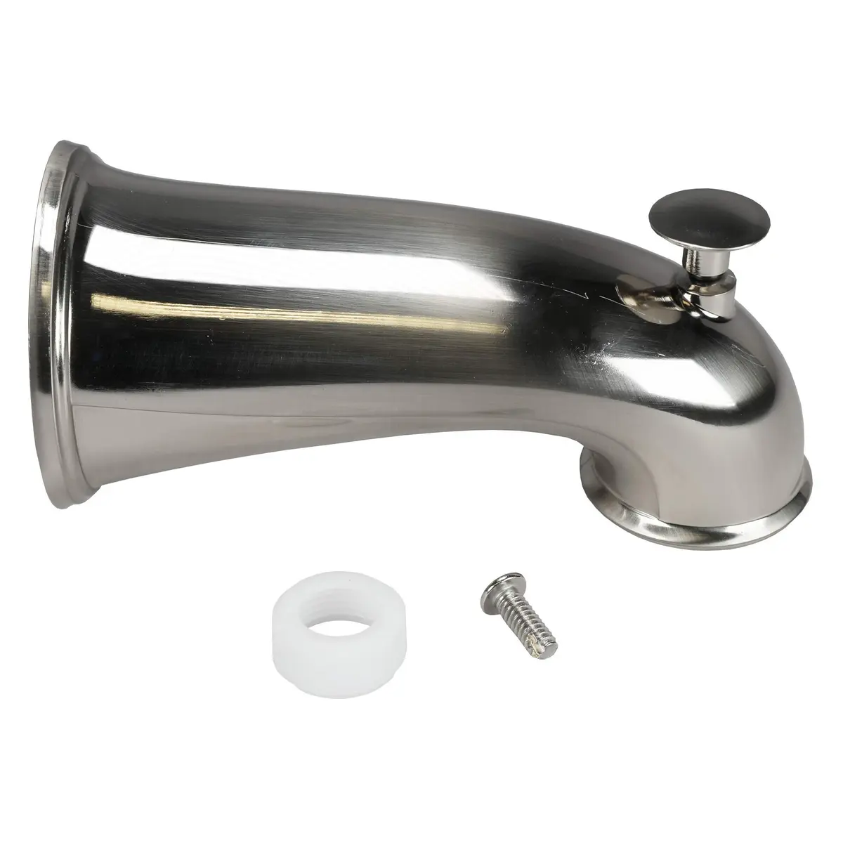 Danco 10316 6 Inch Length Pull Up Diverter Brushed Nickel | Modern Bathroom Tub Spout - view 5