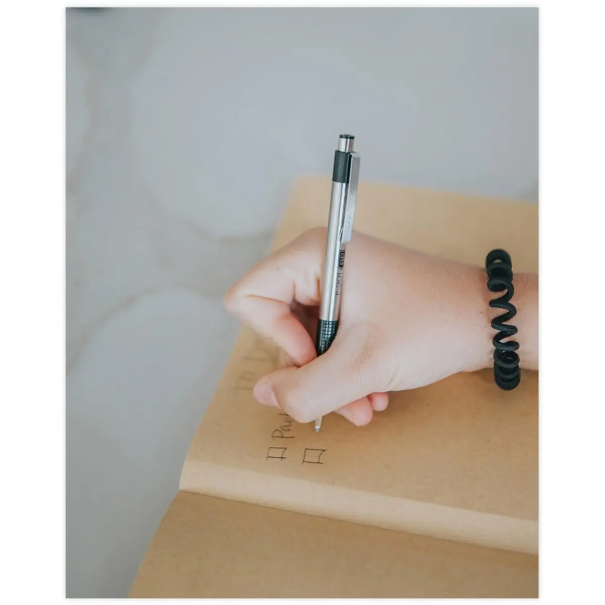 Zebra F-301 Ballpoint Retractable Pen, Black Ink, Medium Point | Stylish stainless steel design for smooth writing - view 7