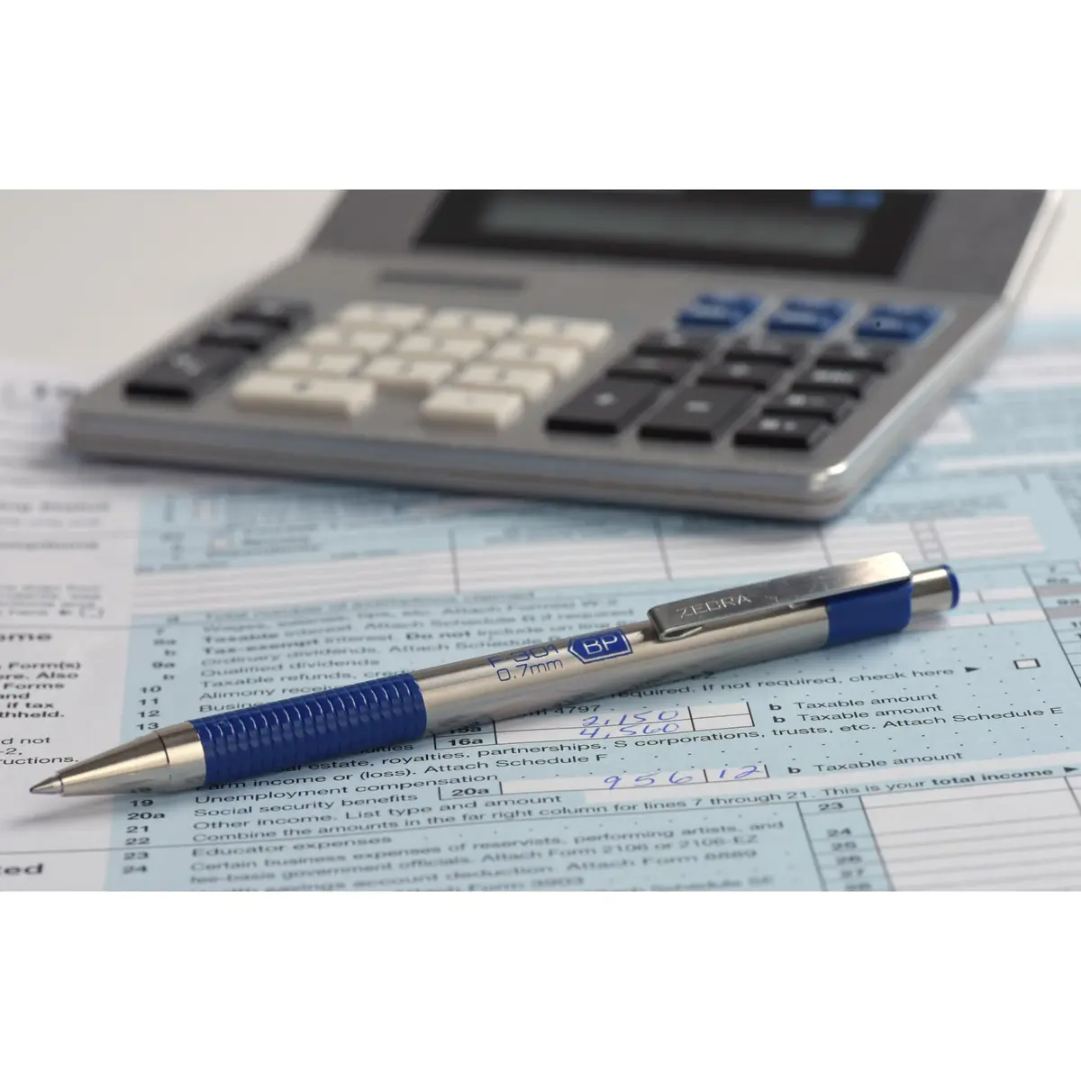 Zebra F-301 Ballpoint Retractable Pen, Black Ink, Medium Point | Stylish stainless steel design for smooth writing - view 2