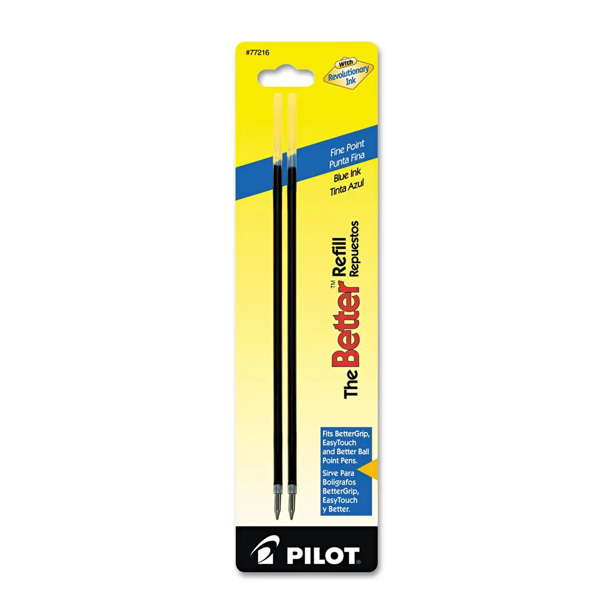 Pilot Refill Ballpoint Fine Blue 2-Pack | Smooth Liquid Ink for Dependable Writing - main product image