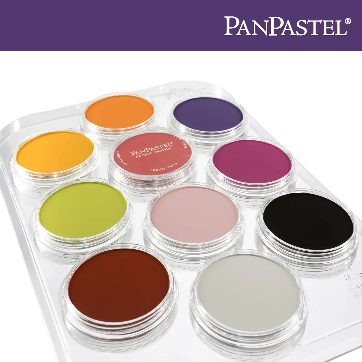 PanPastel Artist Pastels 10 Color Palette Tray | Holds 10 Pans Securely, Clear Cover Included - view 4