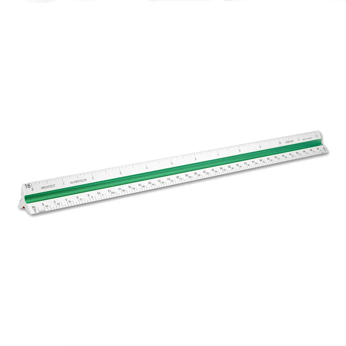 Alumicolor Aluminum Architect Drafting Scale 30cm (12IN) | Color-Coded Calibrations - main product image