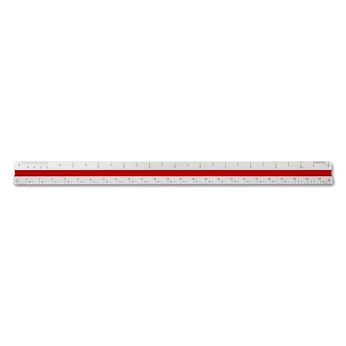 Alumicolor Aluminum Architect Drafting Scale 30cm (12IN) | Color-Coded Calibrations - view 3