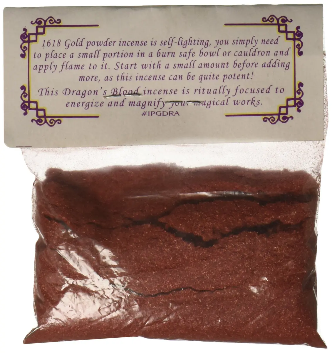 AzureGreen Dragons Blood Powder Incense 1oz | Energizes Magical Works - view 2