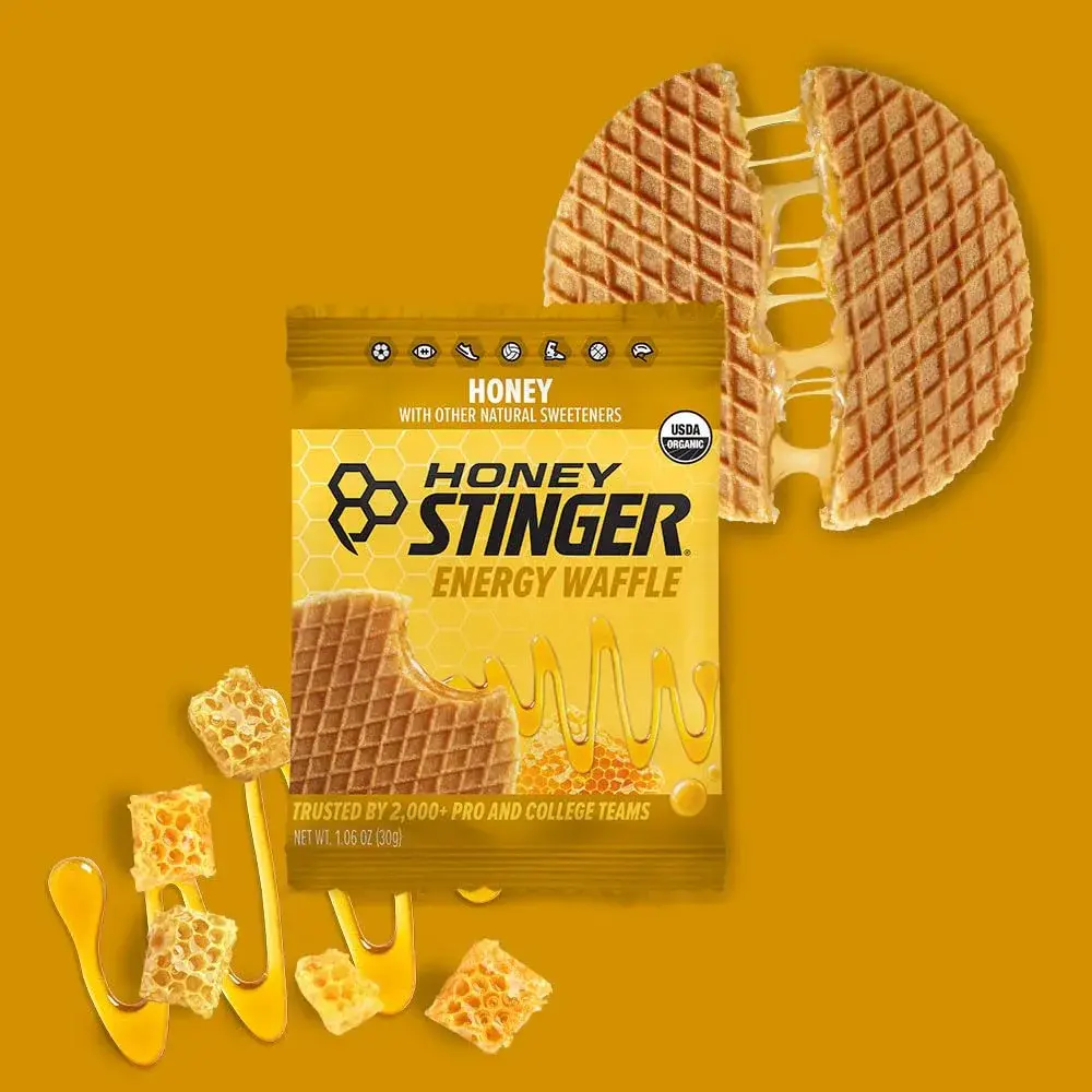 Honey Stinger Organic Honey Waffle Energy Stroopwafel 16 Count | USDA Organic, 19g Carbs for Quick Energy - view 4