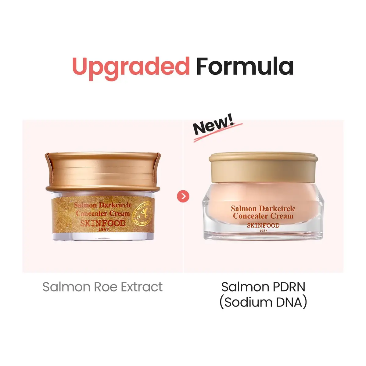 SKINFOOD Salmon PDRN Dark Circle Concealer Cream - 0.35 Oz | Full Coverage for Dark Spots & Wrinkles - view 5
