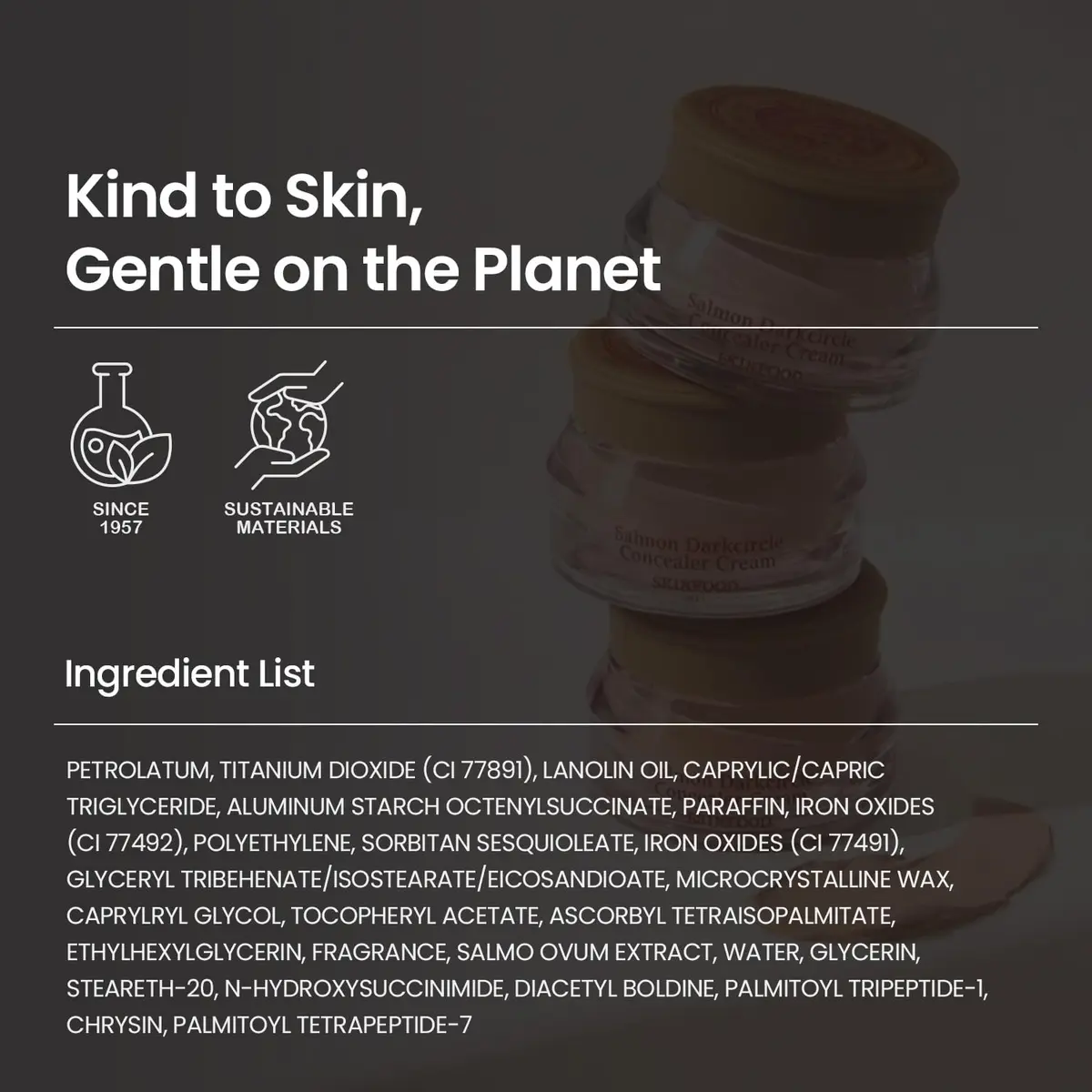 SKINFOOD Salmon PDRN Dark Circle Concealer Cream - 0.35 Oz | Full Coverage for Dark Spots & Wrinkles - view 9