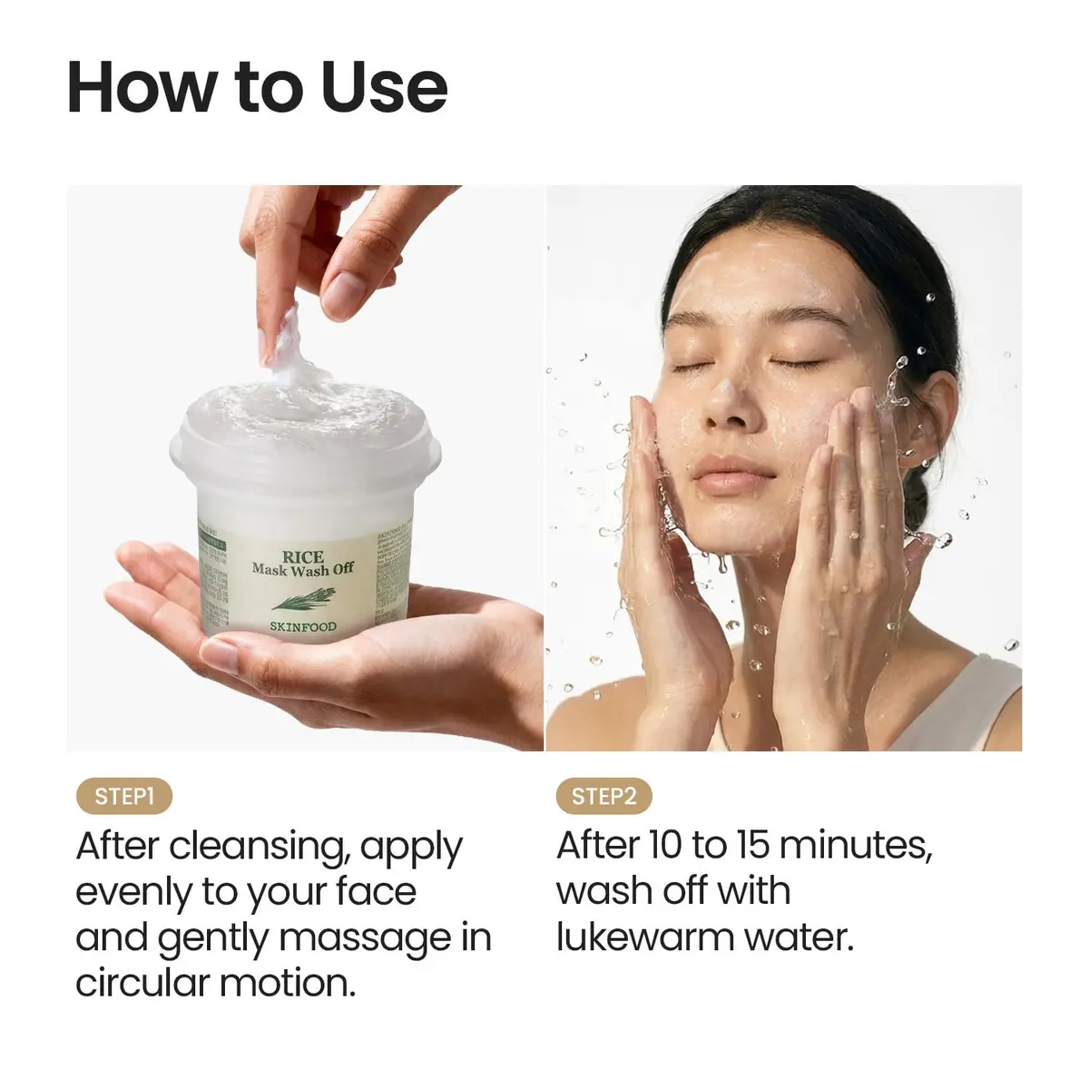SKINFOOD Rice Mask Wash Off 3.5oz | Gently Exfoliates & Softens with Nutrient-Rich Rice - view 7