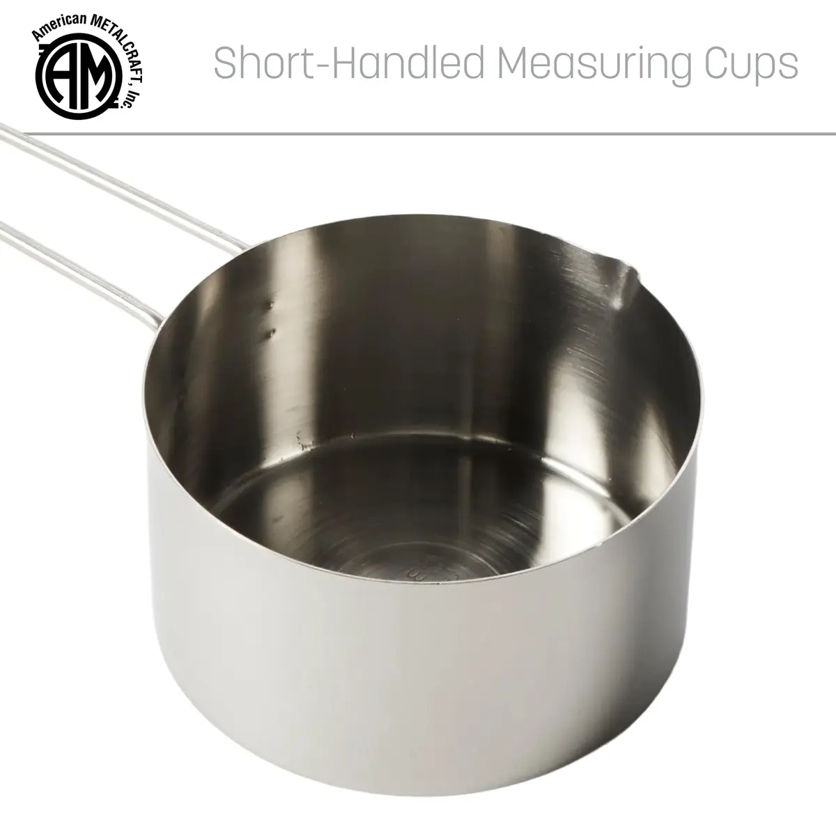 American Metalcraft Stainless Steel Measuring Cup 1.25 Cup | Sturdy Wire Handle, Dishwasher Safe - view 5