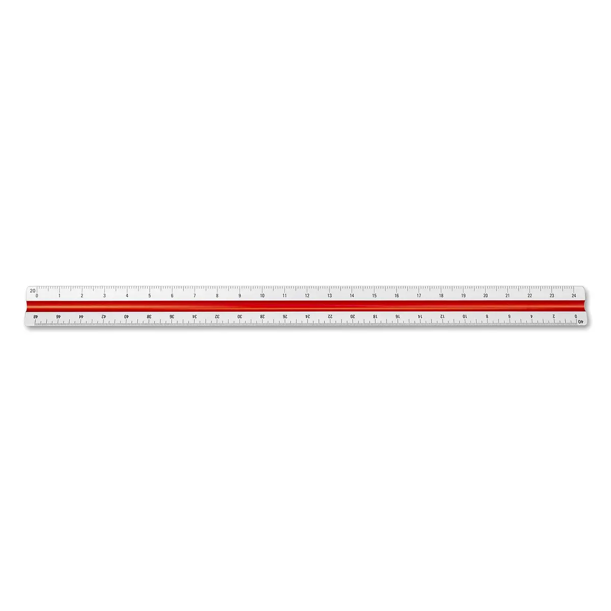 Alumicolor Aluminum Engineer Color-Coded Drafting Scale 12in (30.48cm) | Precision Engineering Tool - view 3