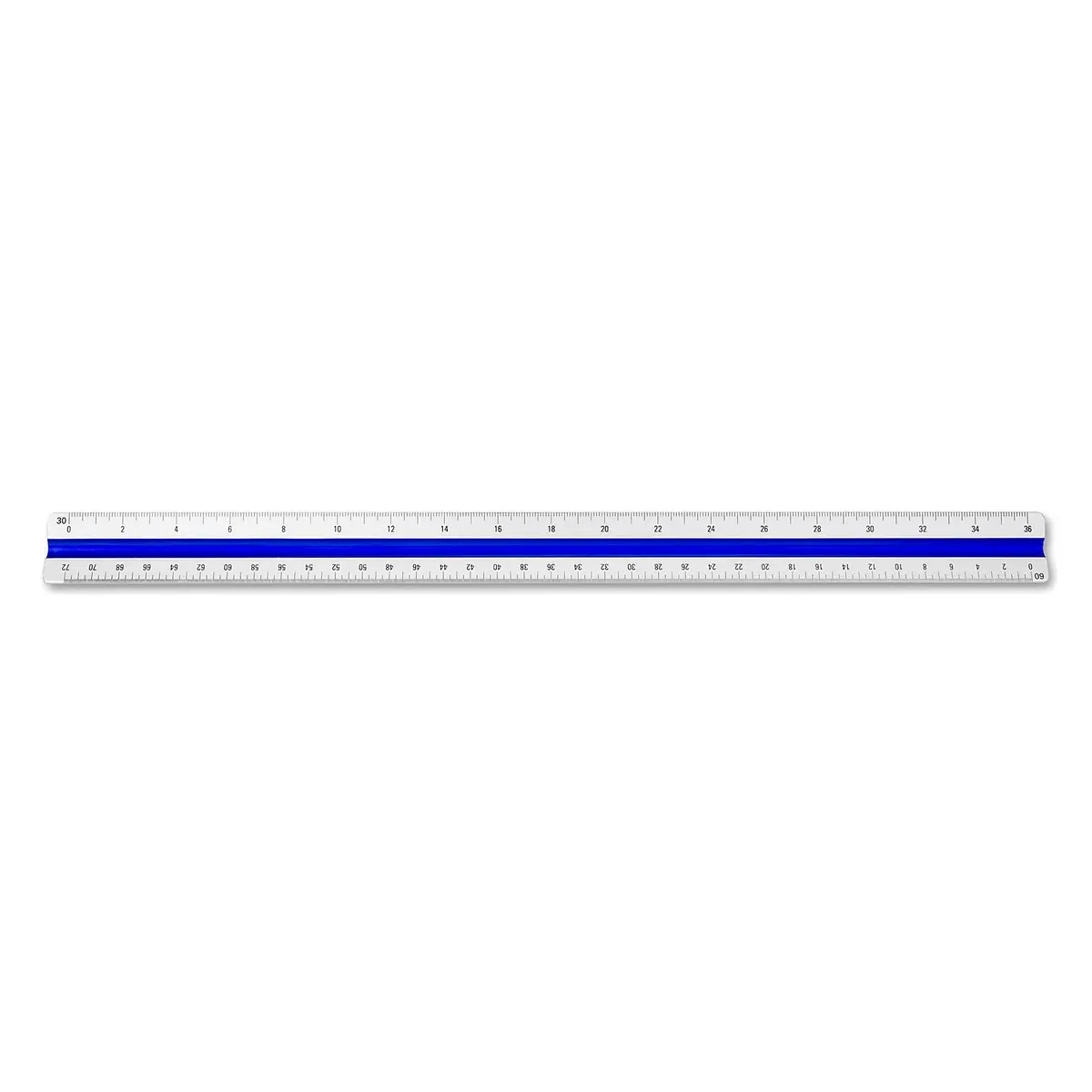 Alumicolor Aluminum Engineer Color-Coded Drafting Scale 12in (30.48cm) | Precision Engineering Tool - view 4