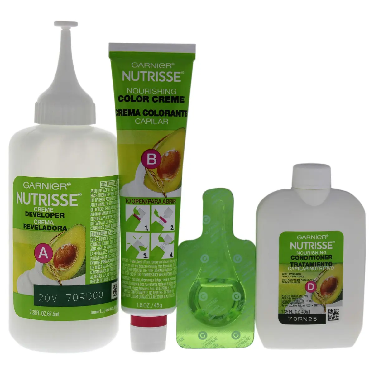 Garnier Nutrisse Nourishing Hair Color Creme, 434 Deep Chestnut Brown | Long-Lasting, Nourishing Formula with Avocado & Shea Oils - view 2