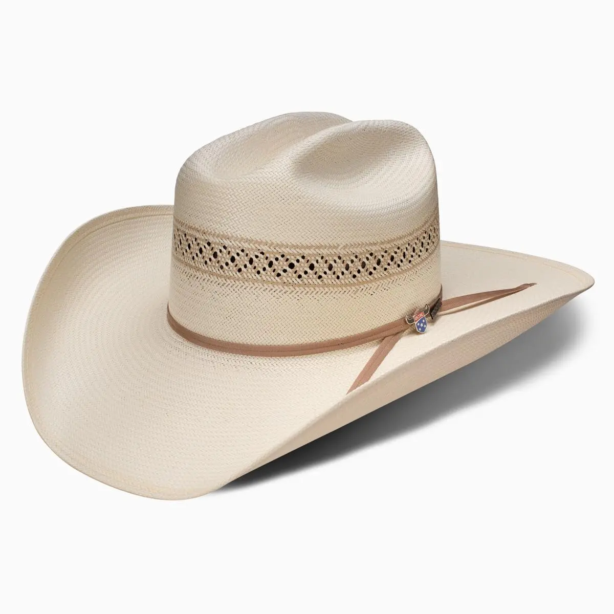 RESISTOL Wildfire 30 Profile Cowboy Hat 7 3/8 Natural | 4 1/8" Crown & 4 1/4" Brim, Handmade in USA - main product image
