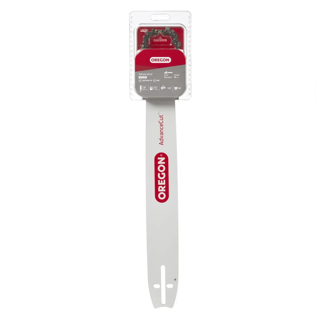 Oregon 18" Bar & Chainsaw Chain Combo, 3/8" Pitch, .050" Gauge, 66 Drive Links | Full Chisel Cutters for Smooth Cutting - view 5