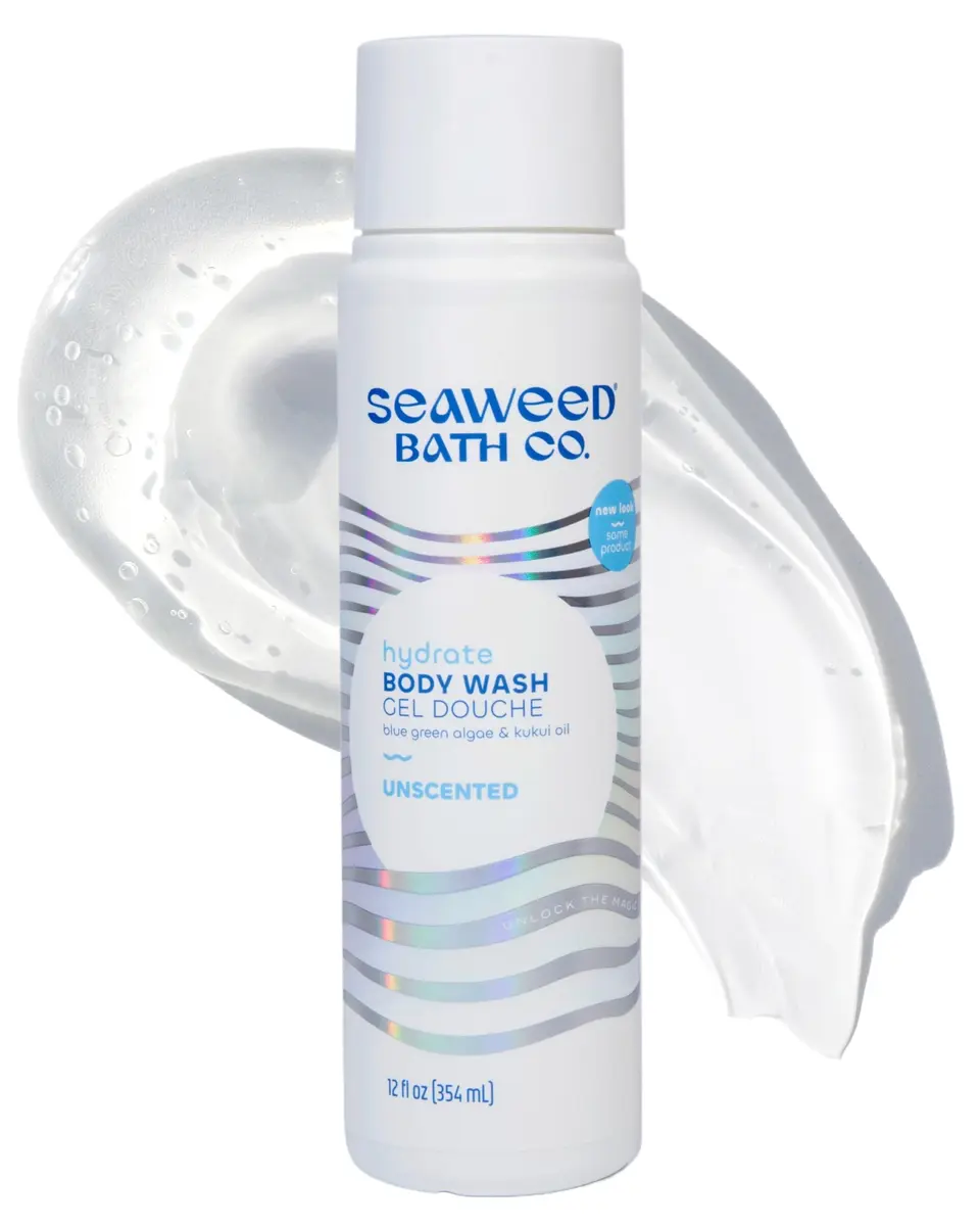 The Seaweed Bath Co. Hydrate Body Wash Unscented 12 oz | Nourishing Seaweed & Algae - main product image