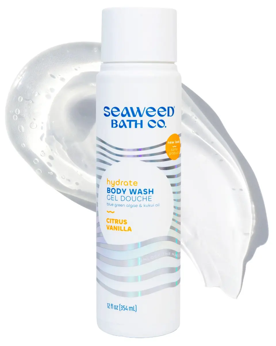 The Seaweed Bath Co. Hydrate Body Wash, Citrus Vanilla, 12 oz | Nourishing, Vegan, Sensitive Skin Friendly - main product image