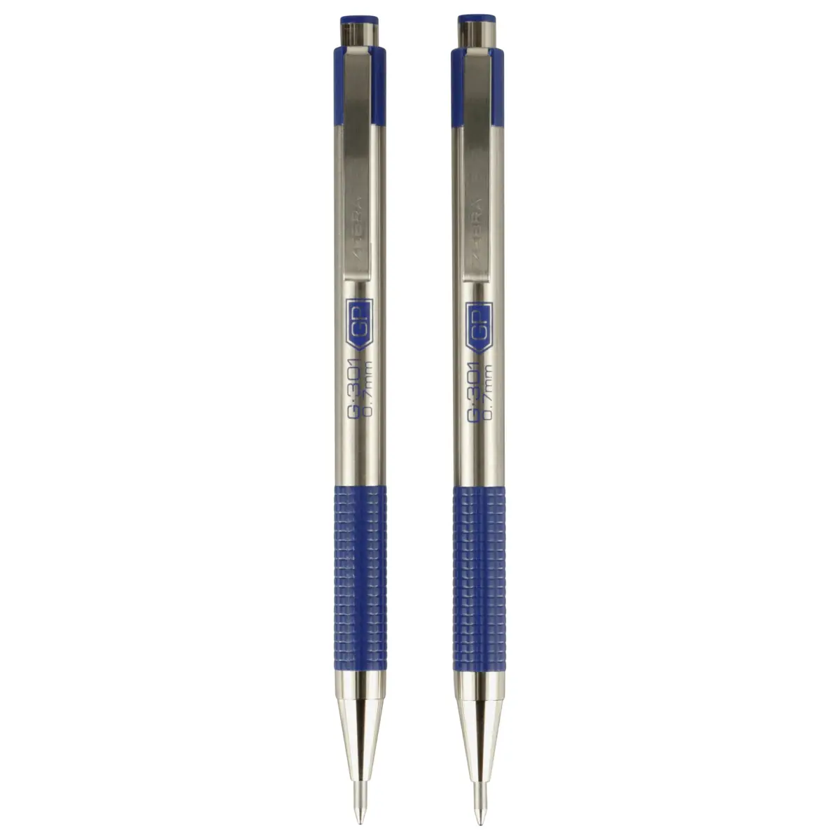 Zebra Pen STEEL G-301 Retractable Gel Pen, Blue Ink, 0.7mm, 12-Pack | Smooth Ink Flow - view 4