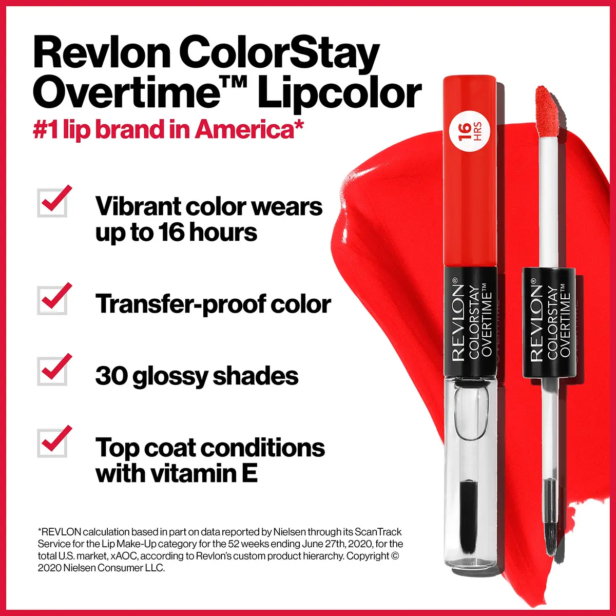 Revlon Liquid Lipstick with Clear Lip Gloss, ColorStay Overtime Lipcolor, Dual Ended with Vitamin E, 410 Perennial Peach, 0.07 Fl Oz - view 3
