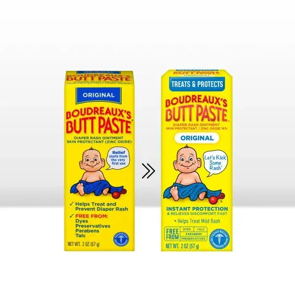 Boudreaux's Butt Paste Original Diaper Rash Ointment 12 oz (2 oz Tubes, Pack of 6) | Pharmacist-Developed Skin Protectant - view 3