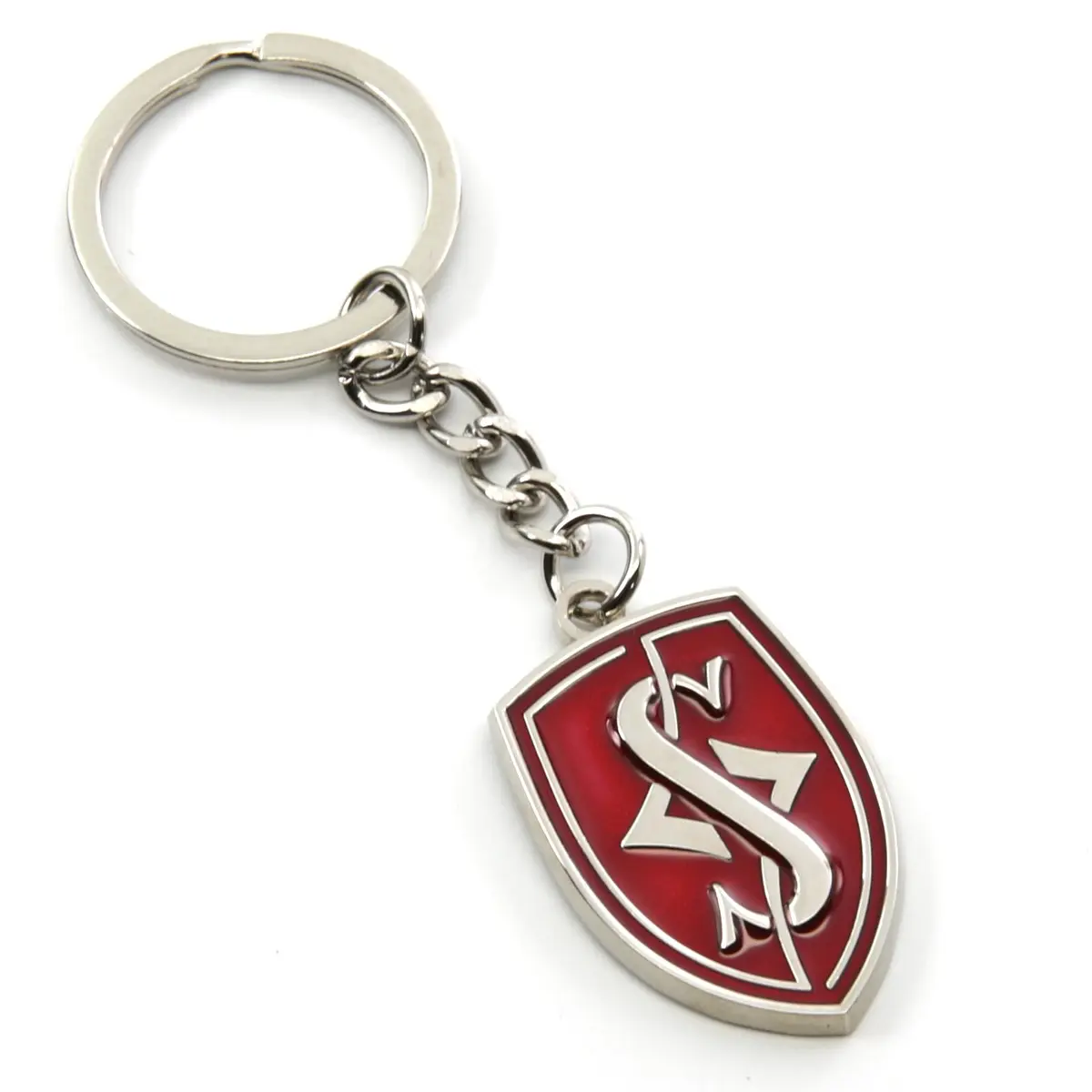 Rotary13B1 Silvia Logo Keychain - Red | Double Sided Logo, 25mm x 35mm, Unisex - main product image