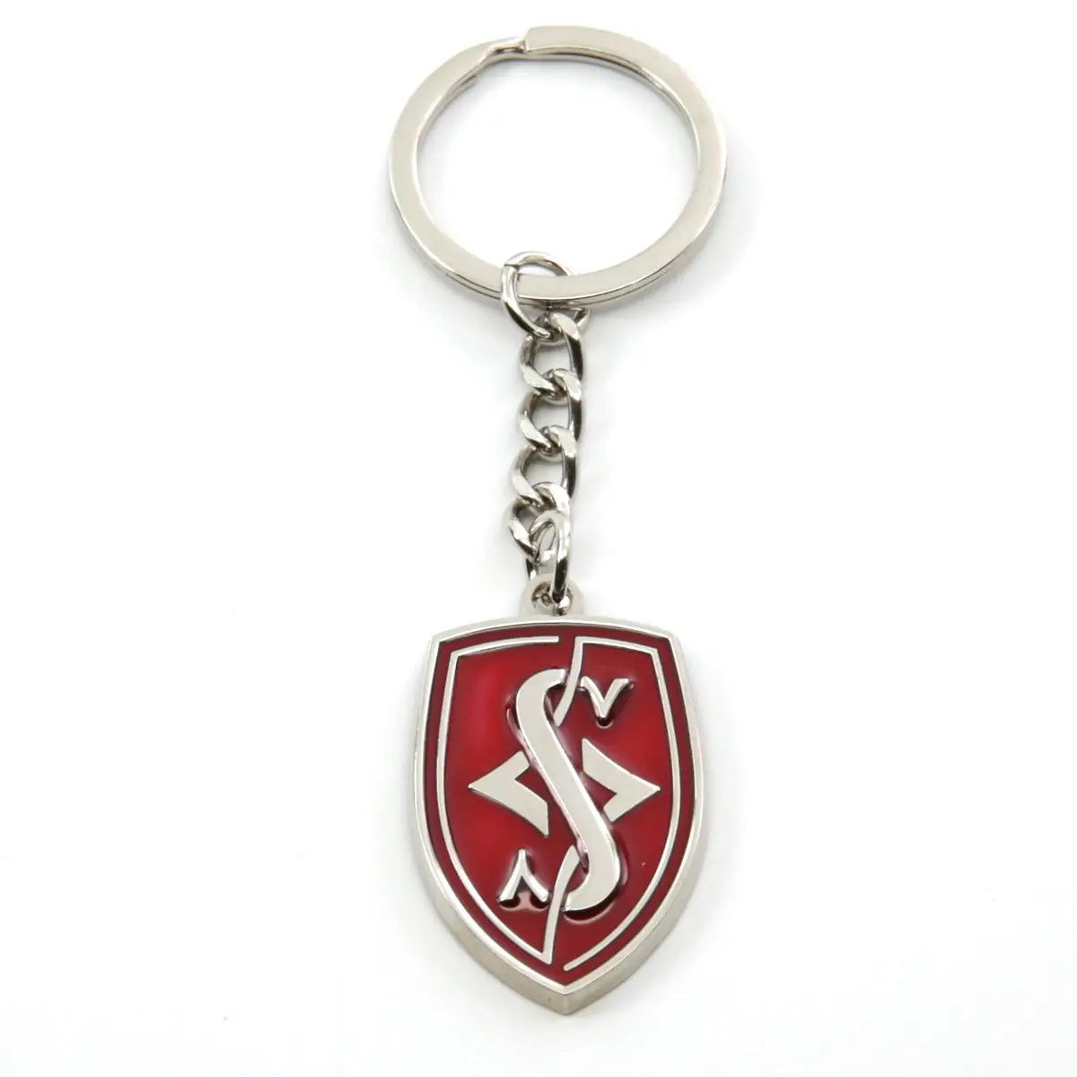 Rotary13B1 Silvia Logo Keychain - Red | Double Sided Logo, 25mm x 35mm, Unisex - view 2