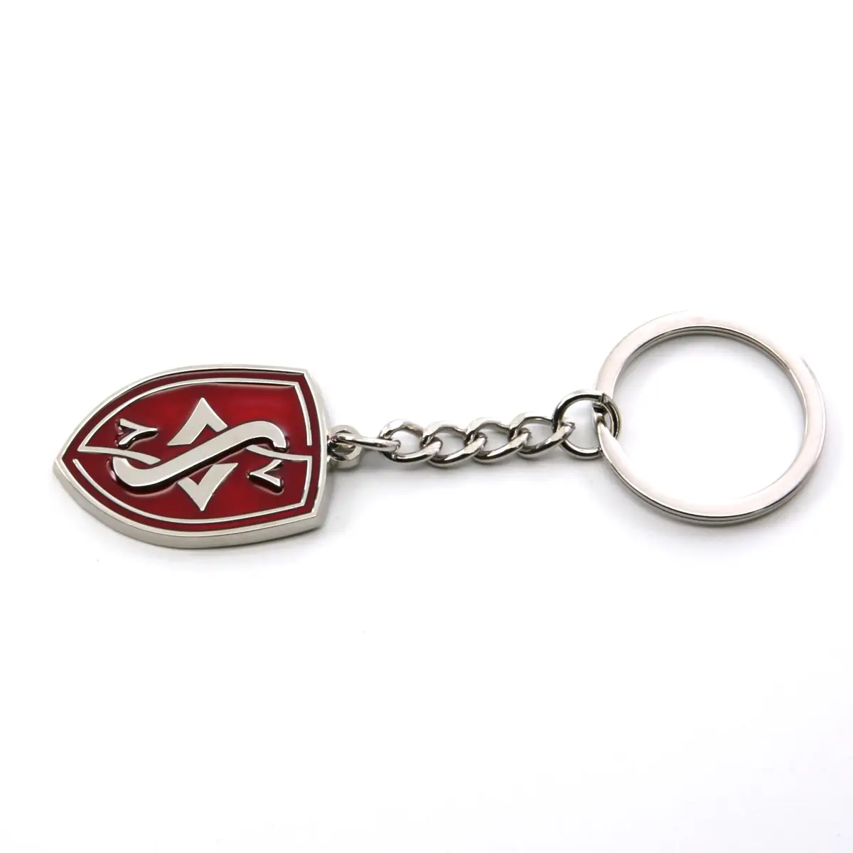 Rotary13B1 Silvia Logo Keychain - Red | Double Sided Logo, 25mm x 35mm, Unisex - view 3