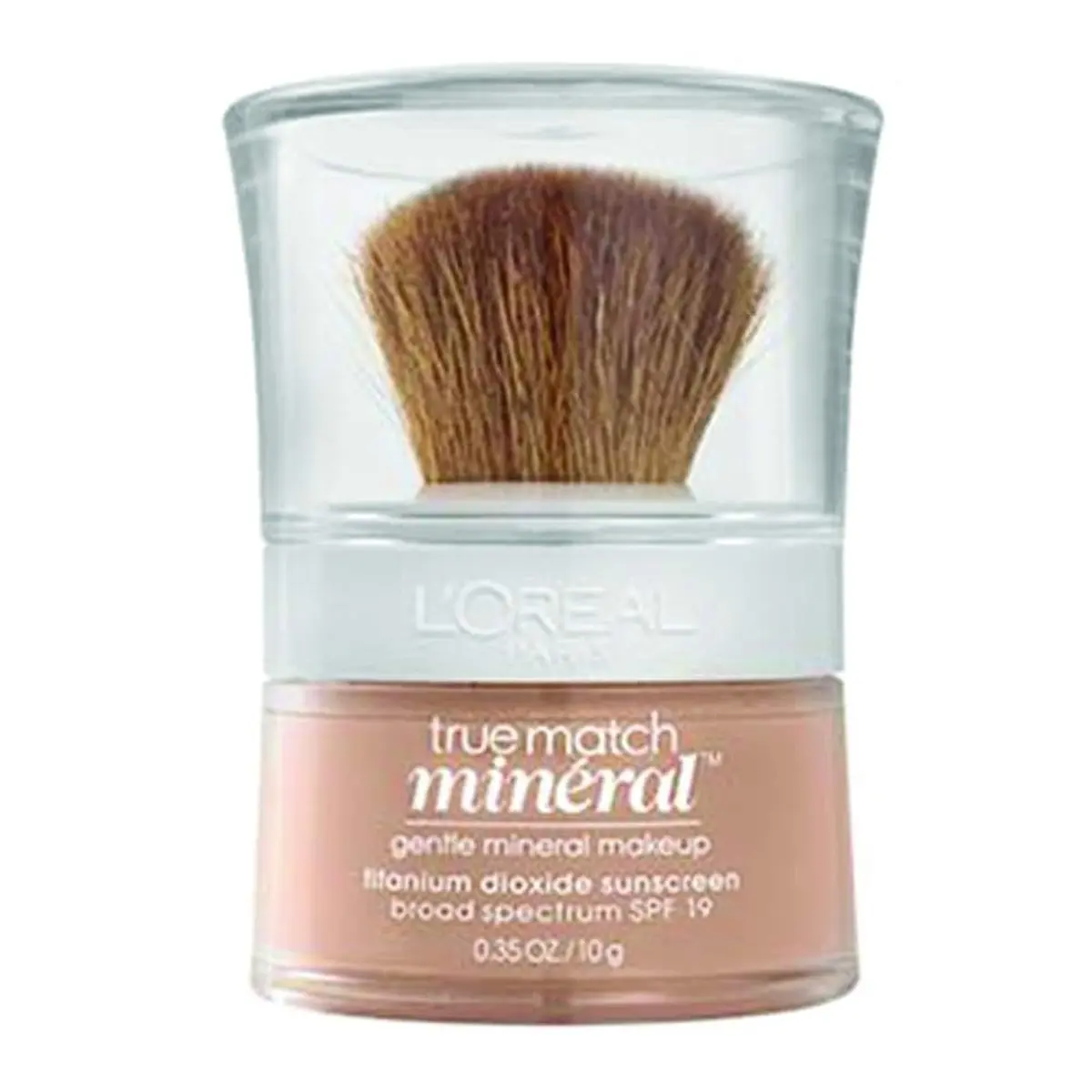 L'Oreal Paris True Match Mineral Loose Powder Foundation, Natural Buff, 0.35oz | SPF 19, Sheer to Medium Coverage, Sensitive Skin Friendly - main product image