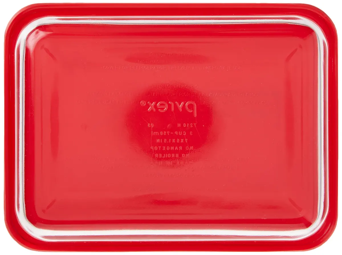 Pyrex 3-Cup Rectangular Glass Food Storage Container with Lid, 712ml (24 Fl Oz) | Airtight & Leak-Resistant for Indian Kitchens - view 3