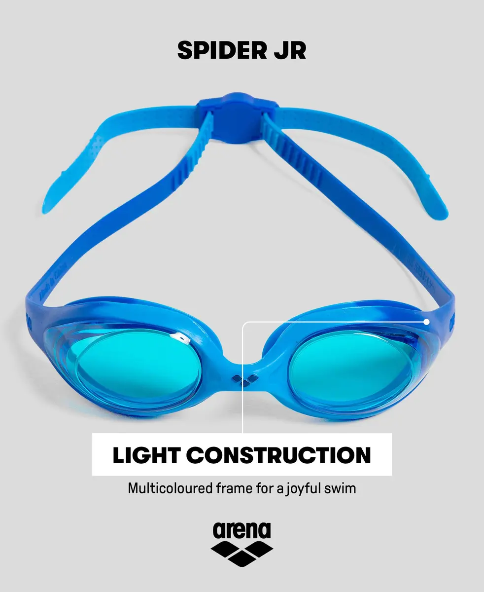 ARENA Unisex Youth Spider Junior Swim Goggles Ages 6-12 | Anti-Fog, No-Leak, Easy-Adjust Strap - view 3