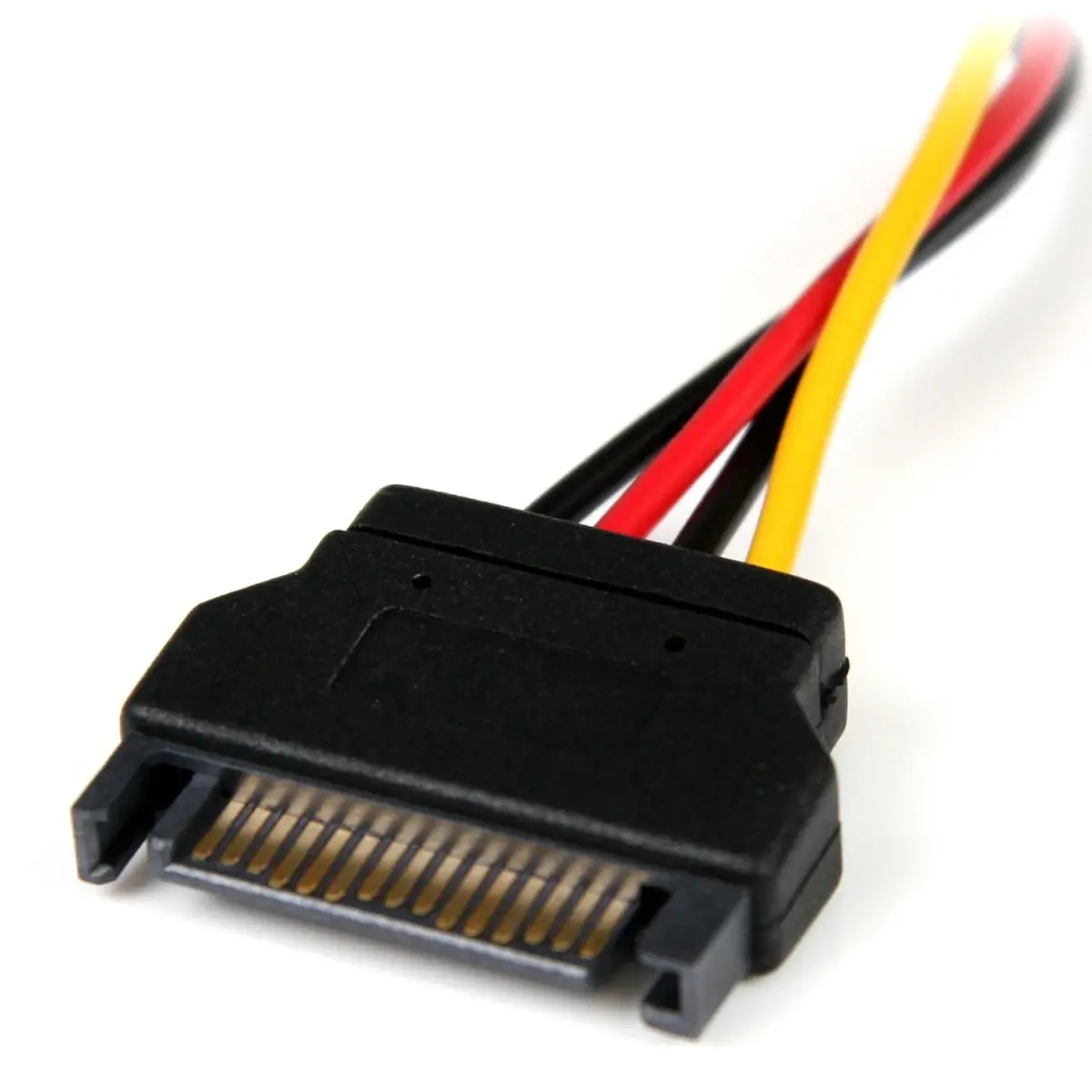 StarTech.com 6 inch SATA to LP4 Power Adapter Cable, Black | Connects IDE Drives to SATA Power - view 2