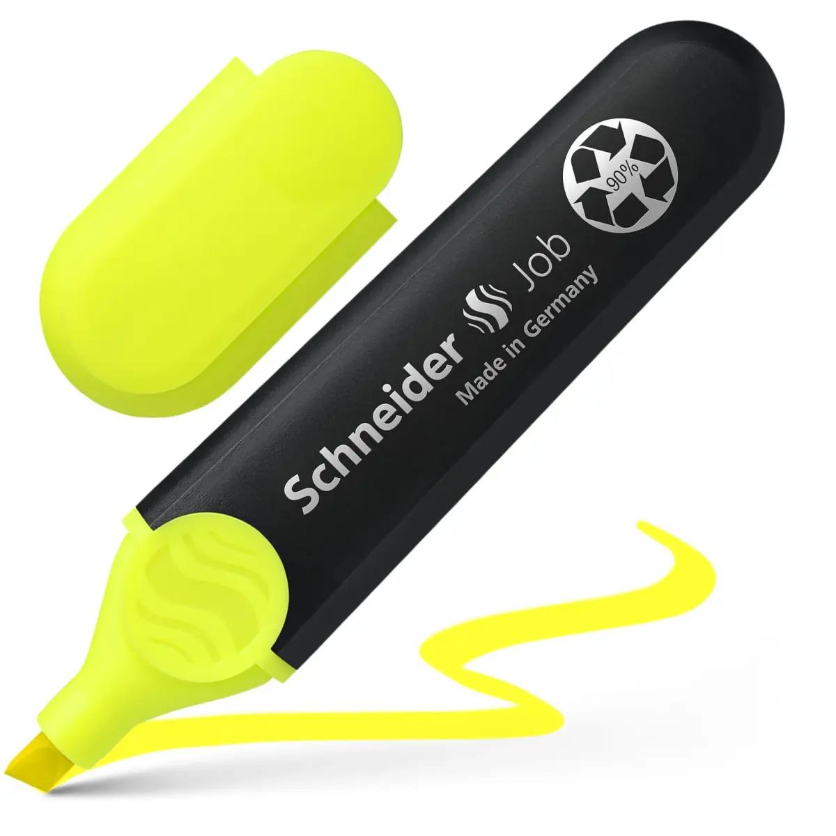 Schneider Job Highlighter Yellow Chisel Tip 10-Pack | Fluorescent Ink, 1-5mm Line Width - view 4