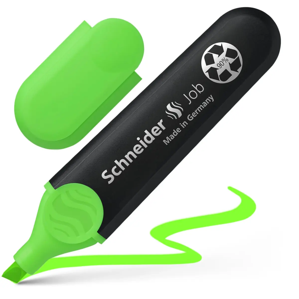 Schneider Job Highlighter Chisel Tip 1-5mm Green Ink 10-Pack | Fade-Resistant Ink for Documents - view 4