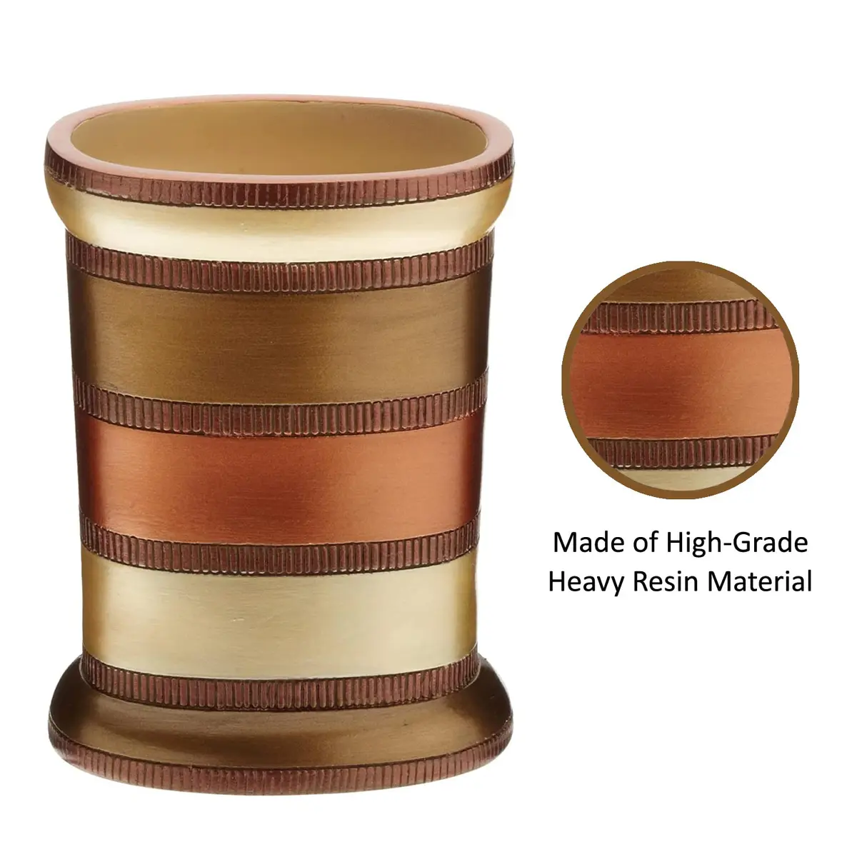 Popular Bath Contempo Spice Tumbler Resin | Modern Classic Bathroom Accessory - view 2