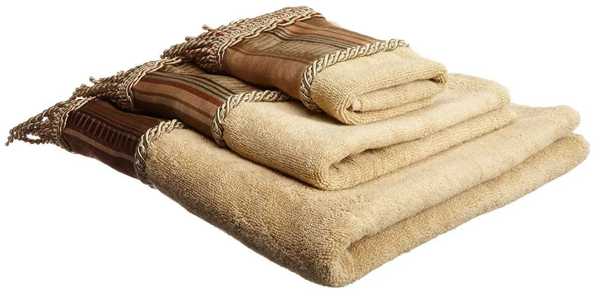 Popular Bath Contempo 3 Piece Towel Set | Modern Silver Cotton Towels (24x48, 16x24, 12x12) | Elegant Bathroom Decor - main product image