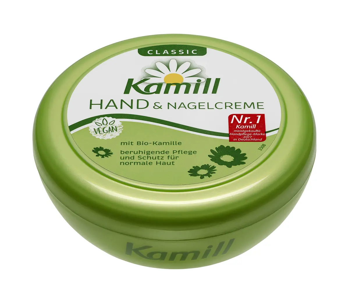 Kamill Classic Hand and Nail Cream for Normal to Dry Skin with German Chamomile Extract and Bisabolol, Calm and Gentle, Skin Compatibility Dermatologically Approved, 2 x 250ml (8.45 Fl Oz Each) - main product image