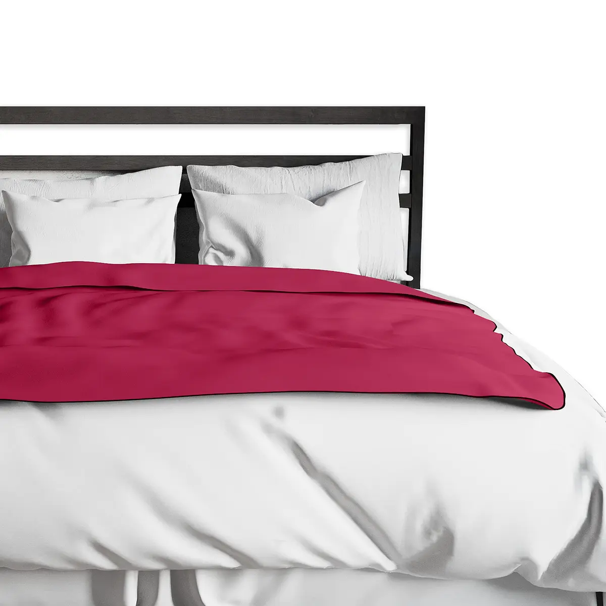 Liberator Decor Fascinator Throw - Moisture Proof Sensual Blanket, Merlot Microvelvet, 72x54 Inch | Waterproof, Reversible, Made in USA - main product image