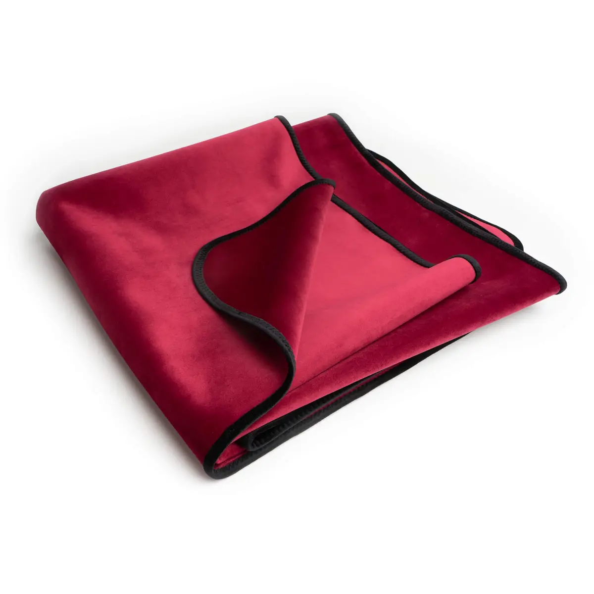Liberator Decor Fascinator Throw - Moisture Proof Sensual Blanket, Merlot Microvelvet, 72x54 Inch | Waterproof, Reversible, Made in USA - view 5