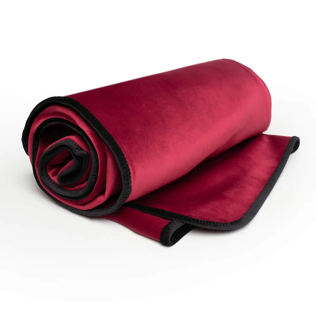 Liberator Decor Fascinator Throw - Moisture Proof Sensual Blanket, Merlot Microvelvet, 72x54 Inch | Waterproof, Reversible, Made in USA - view 4