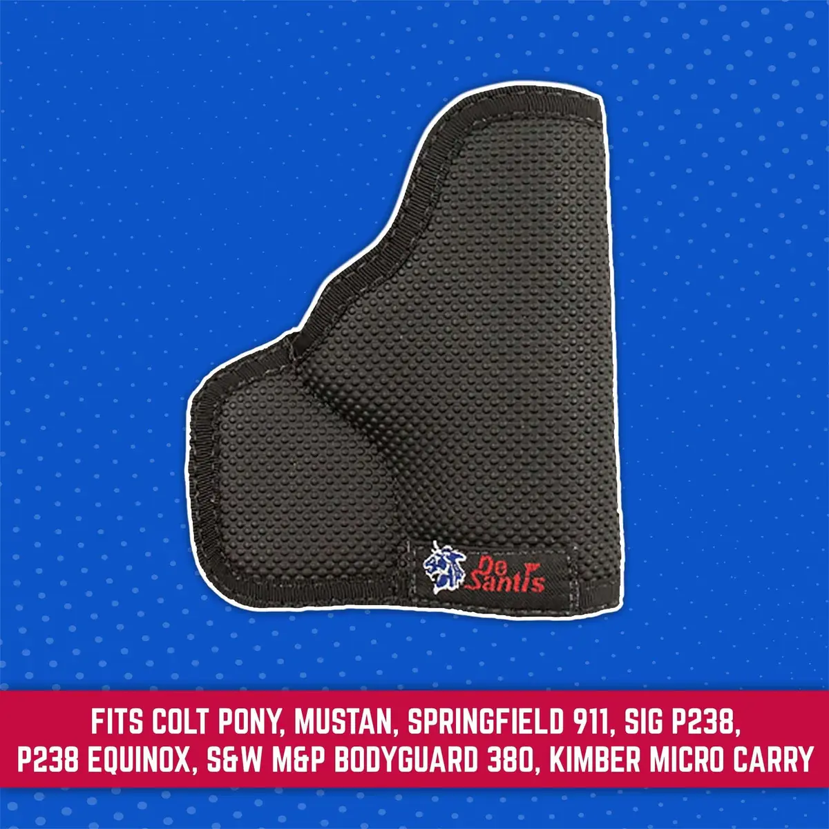 DeSantis Nemesis Pocket Holster Fits SIG P238, S&W M&P Bodyguard 380 | Ambidextrous, No-Slip, Concealed Carry - view 3