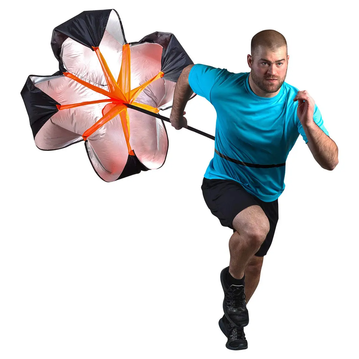 Champro Speed Chute (Black/Orange, 40-Inch) Resistance Training Equipment for Speed & Endurance - main product image