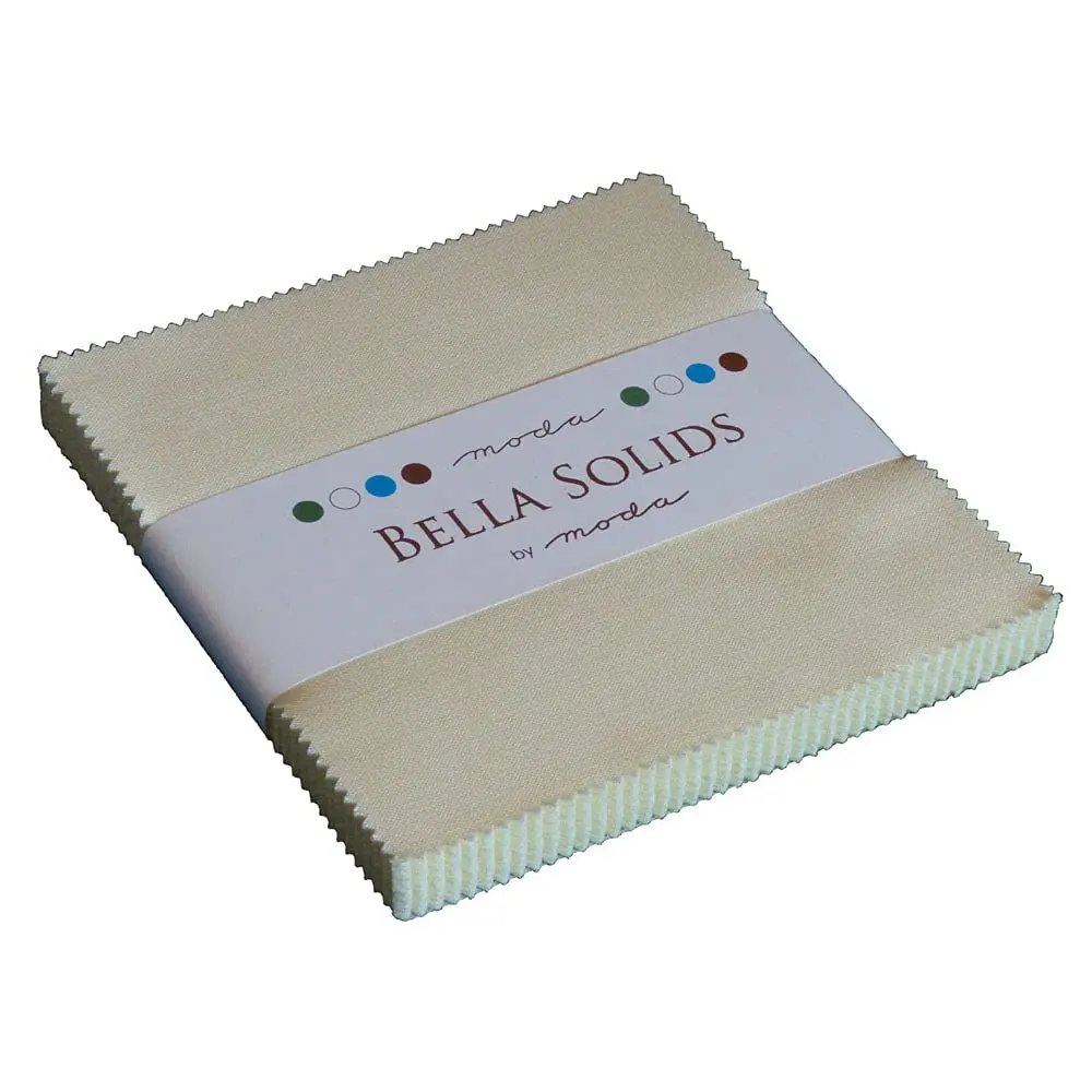 MODA Bella Solids Natural Charm Pack 42 5-inch Squares | 112 cm (44 inch) Wide Cotton Fabric - main product image