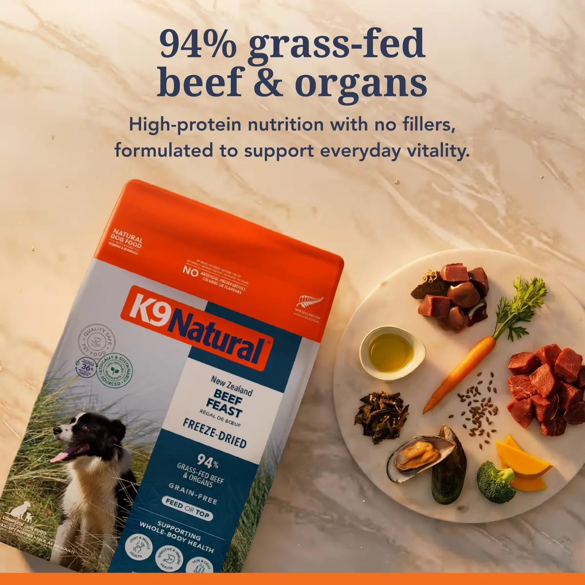 K9 Natural Freeze Dried High Protein Grain-Free Dog Food or Topper | Raw, NZ Made, Complete Nutrition - view 4