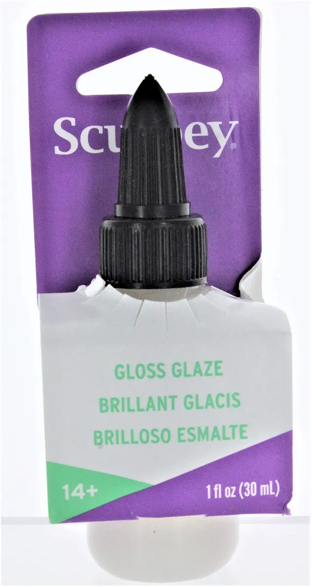 Sculpey Gloss Glaze 1 fl oz | Non Toxic, Clear, Oven Bake Clay Finish - main product image