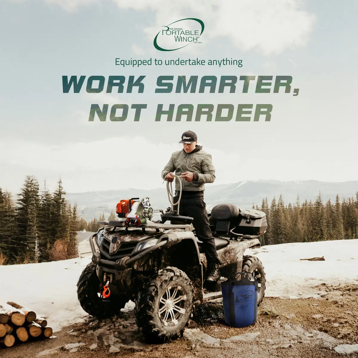Portable Winch PCW5000 Gas Capstan Winch 35 lbs | 2,200 lbs Capacity, Honda GXH50 Engine, Unlimited Distance - view 7