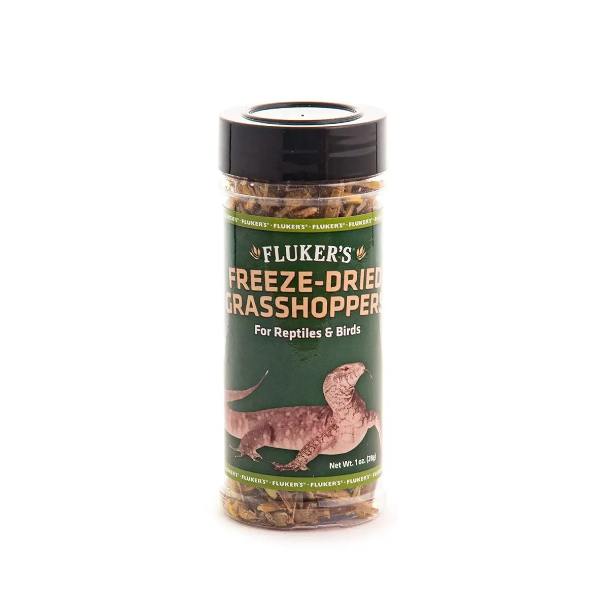 Fluker's Freeze Dried Grasshoppers 48g (1.7 oz) | Nutrient-Packed Reptile Food - main product image
