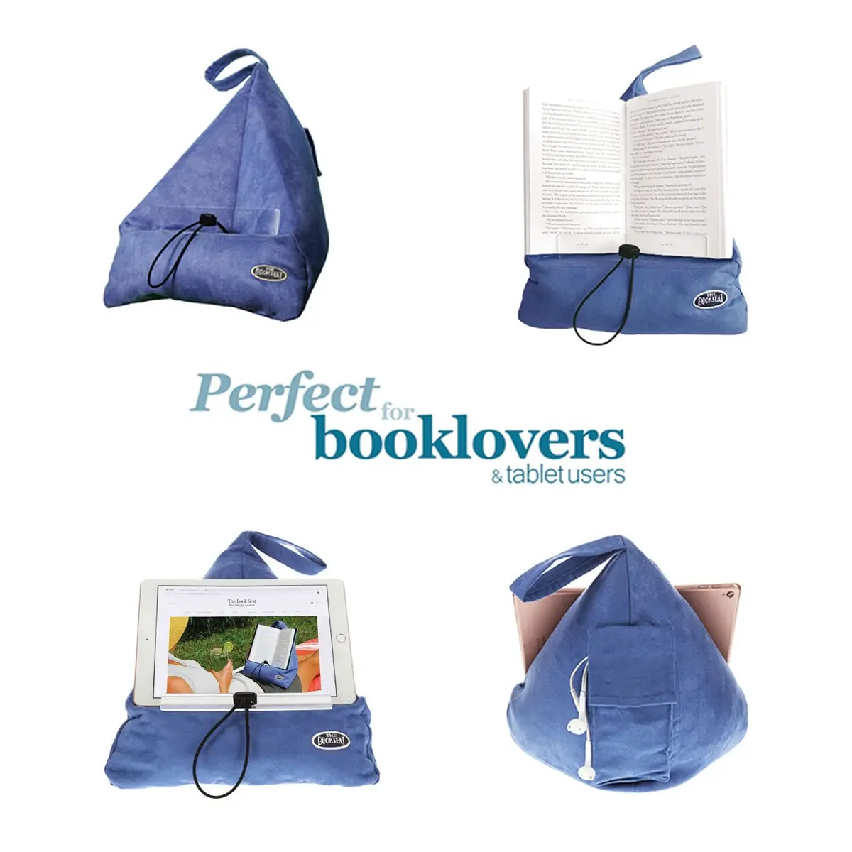 The Book Seat - Charcoal Grey - The Most Comfortable Way to Read Hands Free - view 3