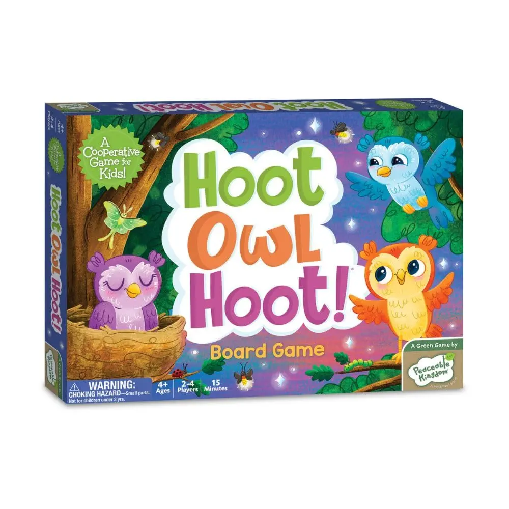 Peaceable Kingdom Hoot Owl Hoot Cooperative Matching Game 13x9x2 inches | Educational Board Game for Kids Ages 4-8 - view 7